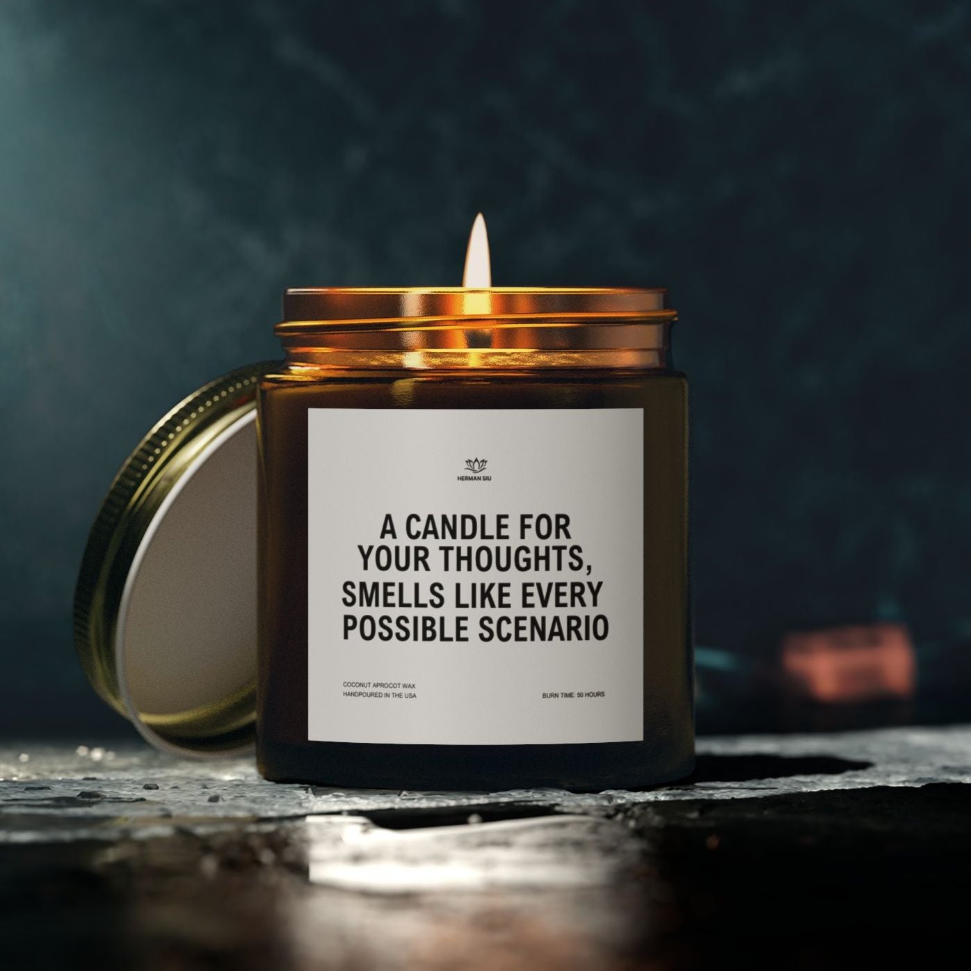 Smells Like Every Possible Scenario - Funny Scented Candle for Over Thinkers!