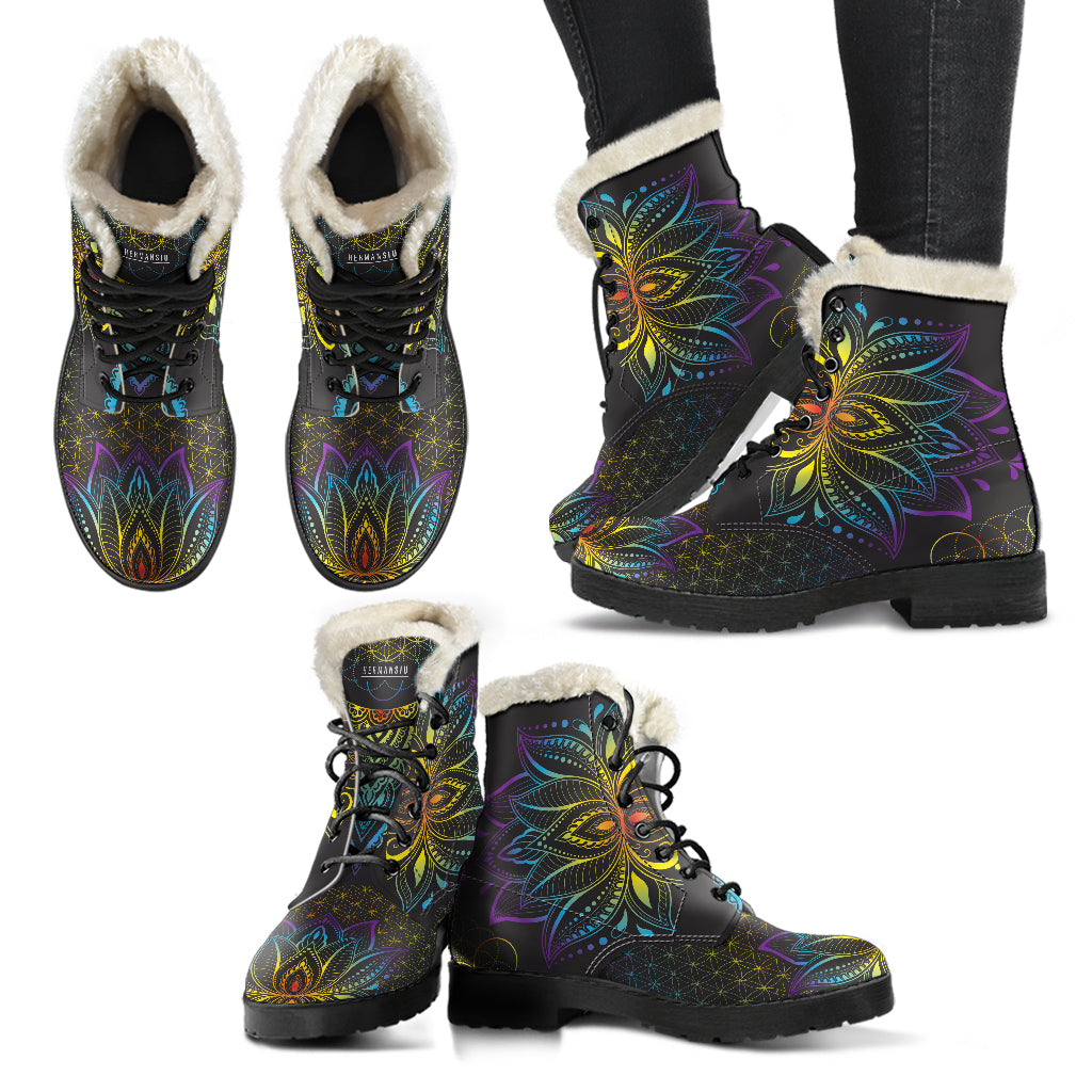 LOTUS FAUX FUR BOOTS