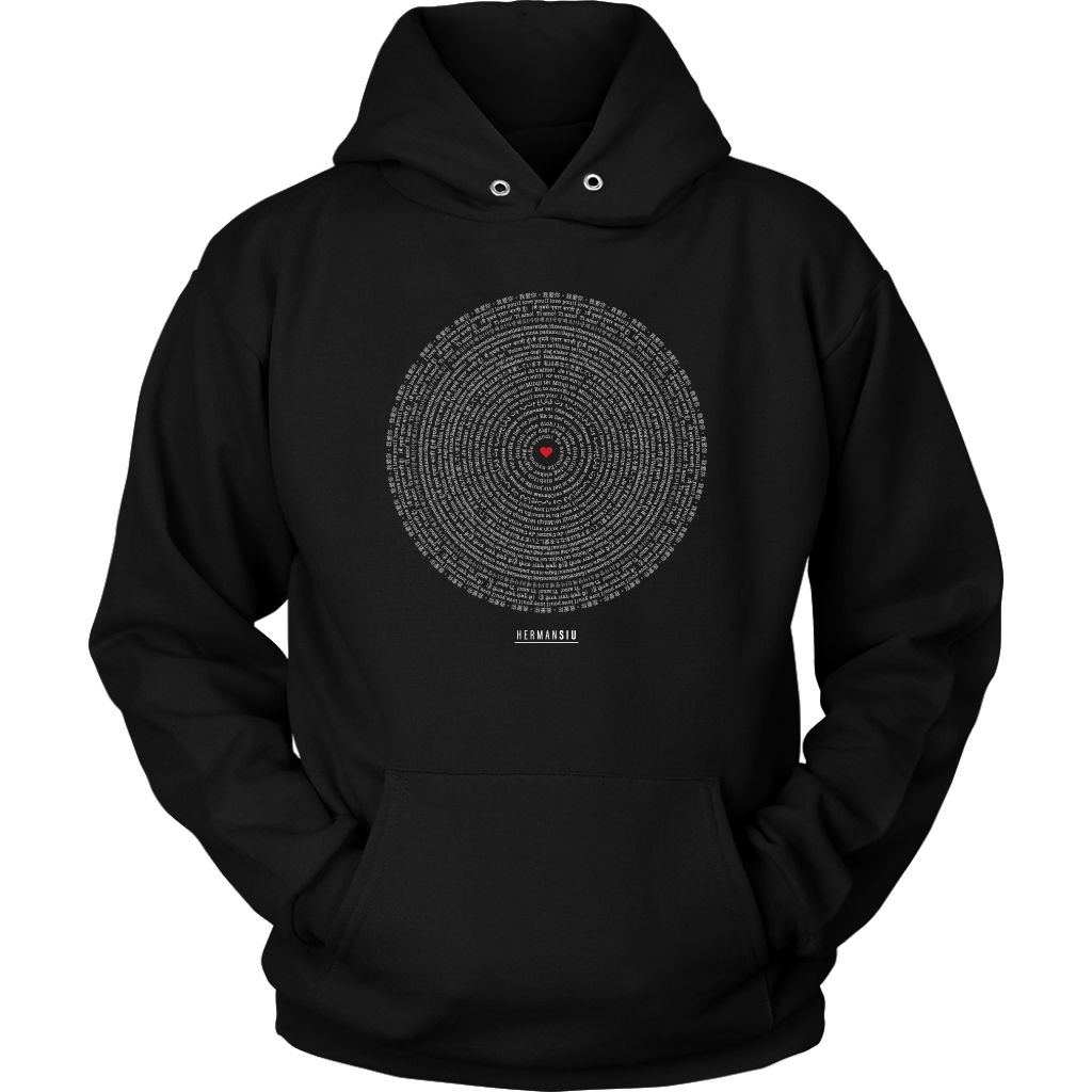LOVE HOODIE BLACK