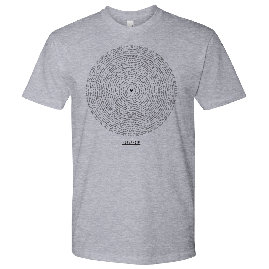 NEXT LEVEL MEN LONG SLEEVE BLACK I LOVE YOU