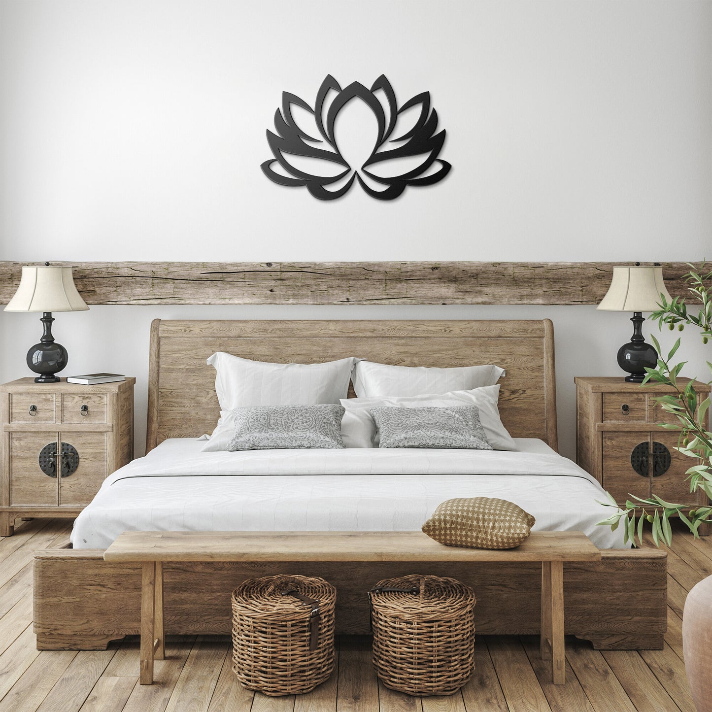 Lotus Flower Metal Wall Art