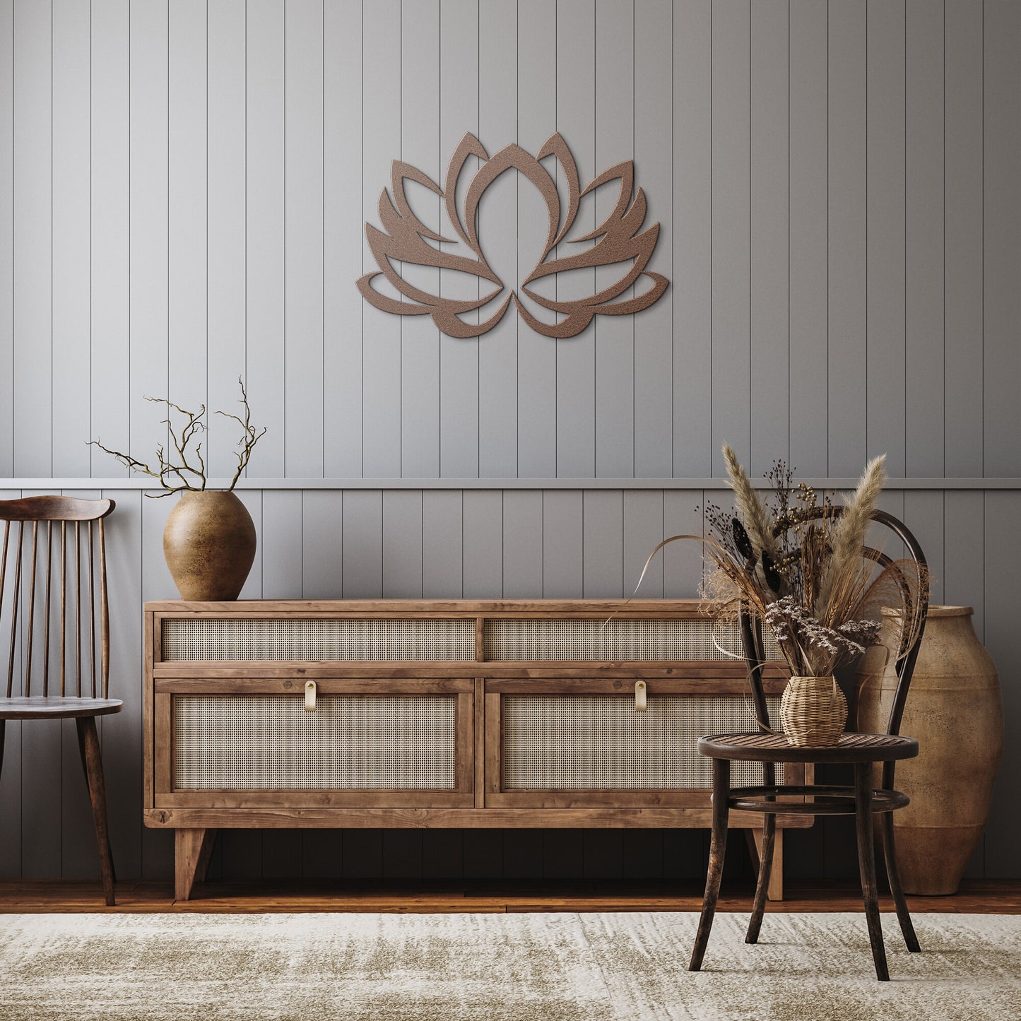 Lotus Flower Metal Wall Art