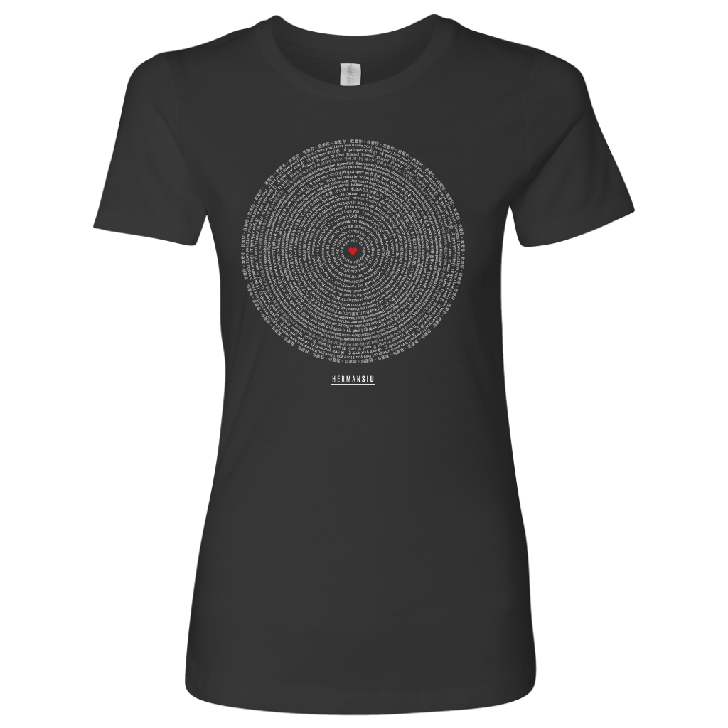 LOVE SHIRT WOMAN BLACK
