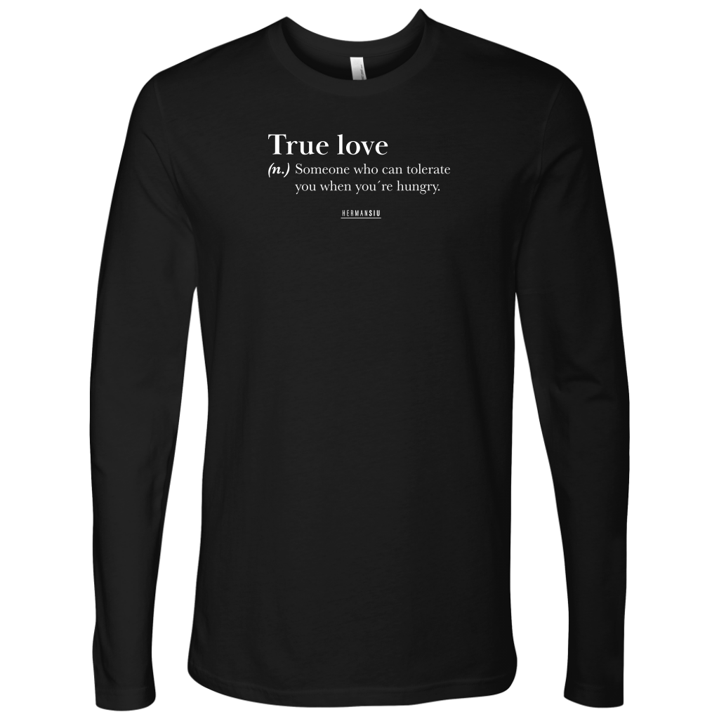 TRUE LOVE LONG SLEVE BLACK