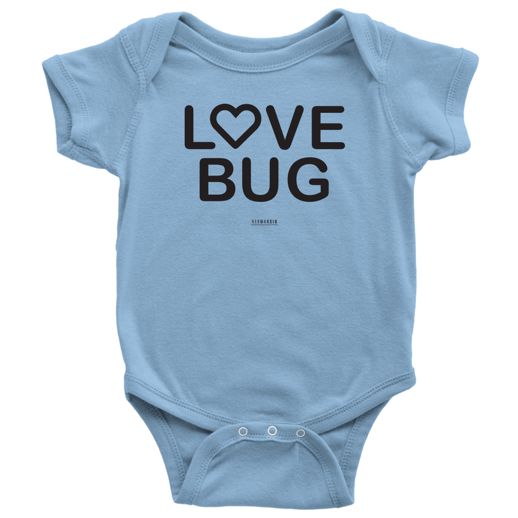 LOVE BUG BABYSUIT BLACK