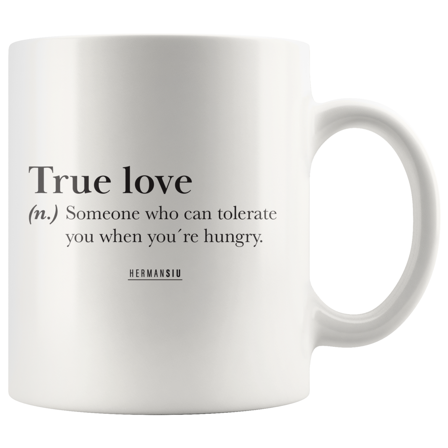 TRUE LOVE MUGS BLACK & WHITE