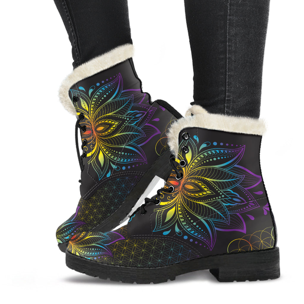 LOTUS FAUX FUR BOOTS