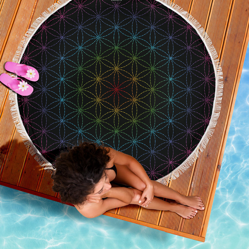 FLOWER OF LIFE MEDITATION / BEACH MAT