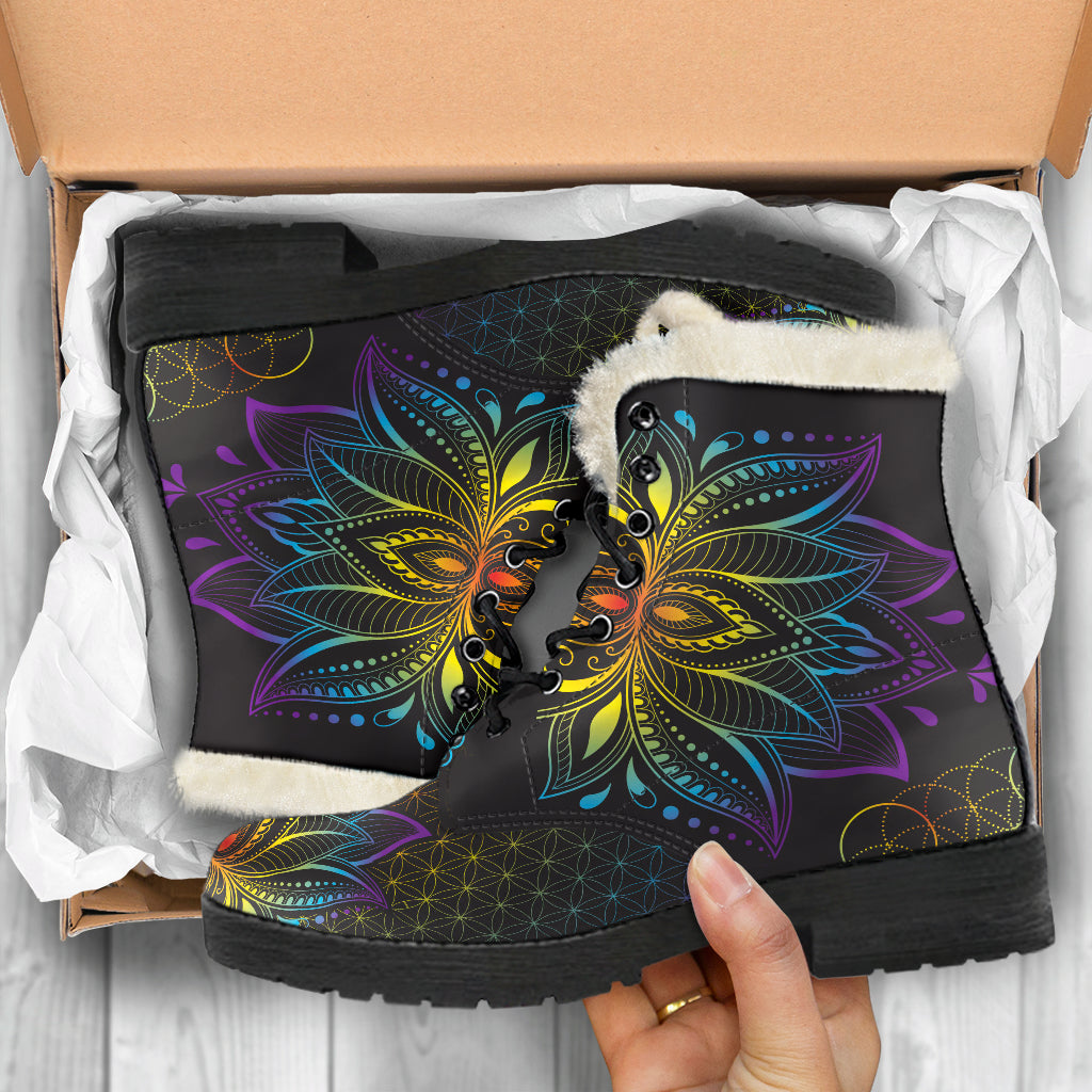 LOTUS FAUX FUR BOOTS
