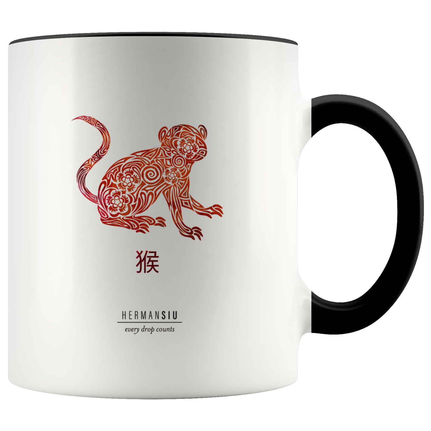 Monkey Zodiac Accent Mug