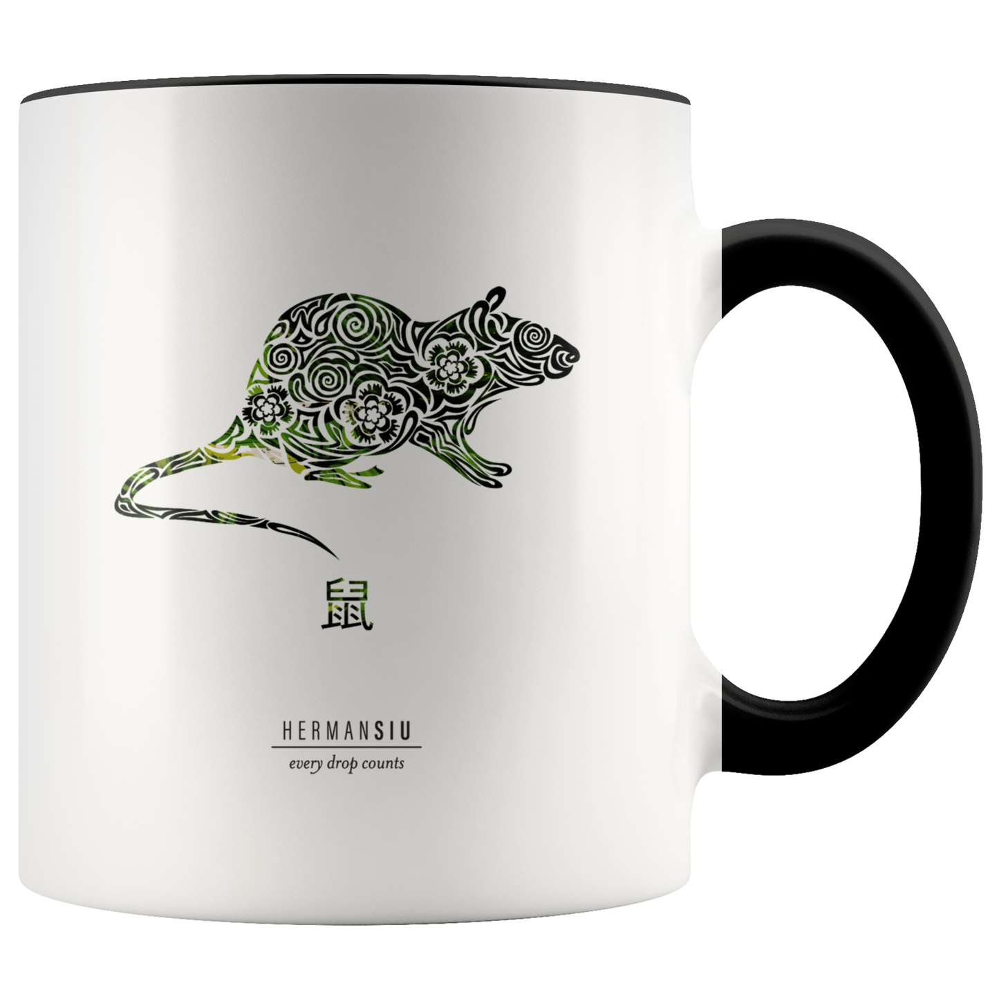 Rat Zodiac Accent Mug