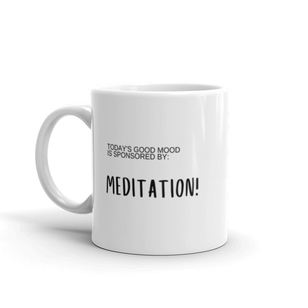 White glossy mug