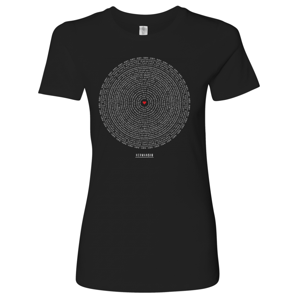 LOVE SHIRT WOMAN BLACK