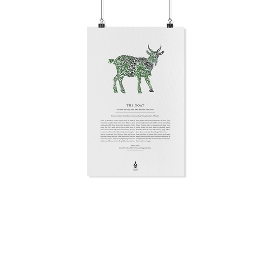 Goat Zodiac Poster 11" x17"