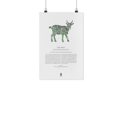 Goat Zodiac Poster 11" x17"