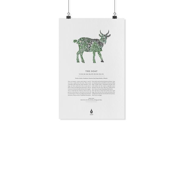 Goat Zodiac Poster 11" x17"