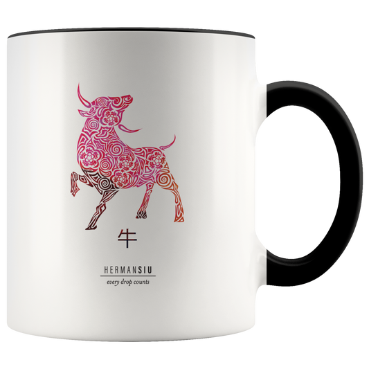 Ox Zodiac Accent Mug