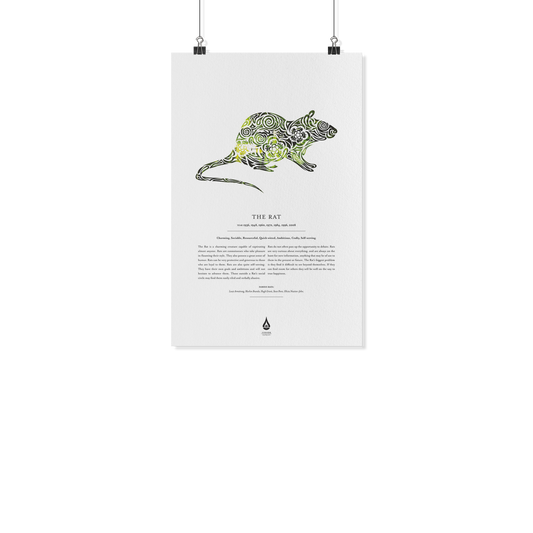 Rat Zodiac Poster 11" x17"