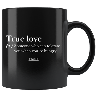 TRUE LOVE MUGS BLACK & WHITE