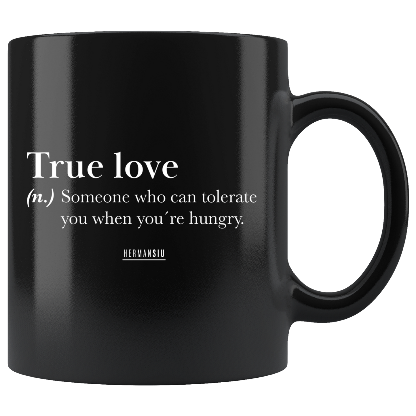 TRUE LOVE MUGS BLACK & WHITE