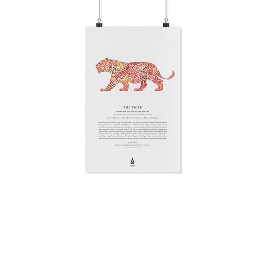 Tiger Zodiac Poster 11" x17"