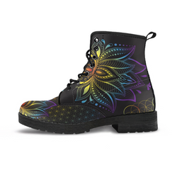 Lotus Flower Chakra Vegan Boot Women's and Men's