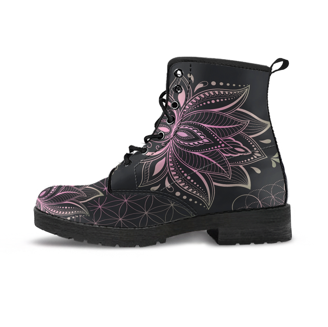 PINK LOTUS BOOTS