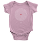 BABY BODYSUIT LOVE CIRCLE WHITE