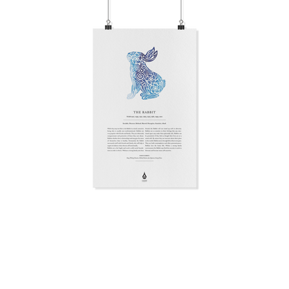 Rabbit Zodiac Poster 11" x17"