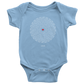 BABY BODYSUIT LOVE CIRCLE WHITE