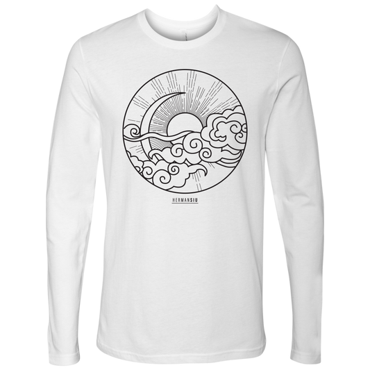 NEXT LEVEL MEN LONG SLEEVE SUN MOON BLACK