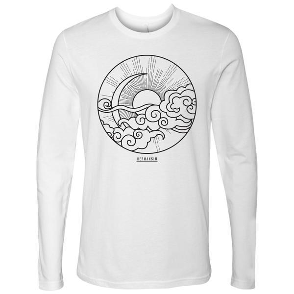 NEXT LEVEL MEN LONG SLEEVE SUN MOON BLACK