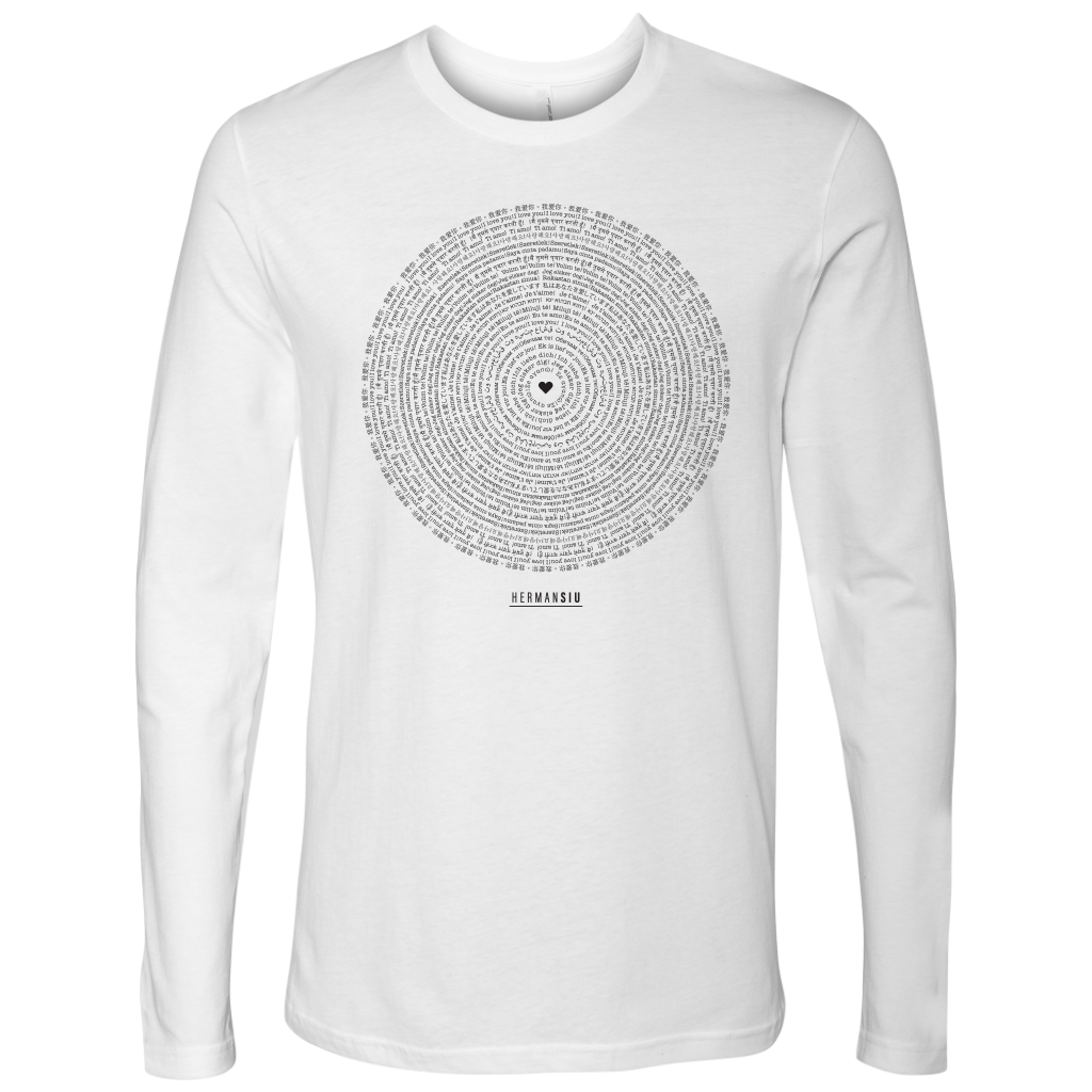 NEXT LEVEL MEN LONG SLEEVE BLACK I LOVE YOU