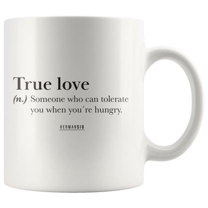 TRUE LOVE MUGS BLACK & WHITE