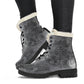 GREY MANDALA FAUX FUR BOOTS