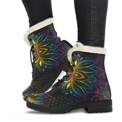 LOTUS FAUX FUR BOOTS