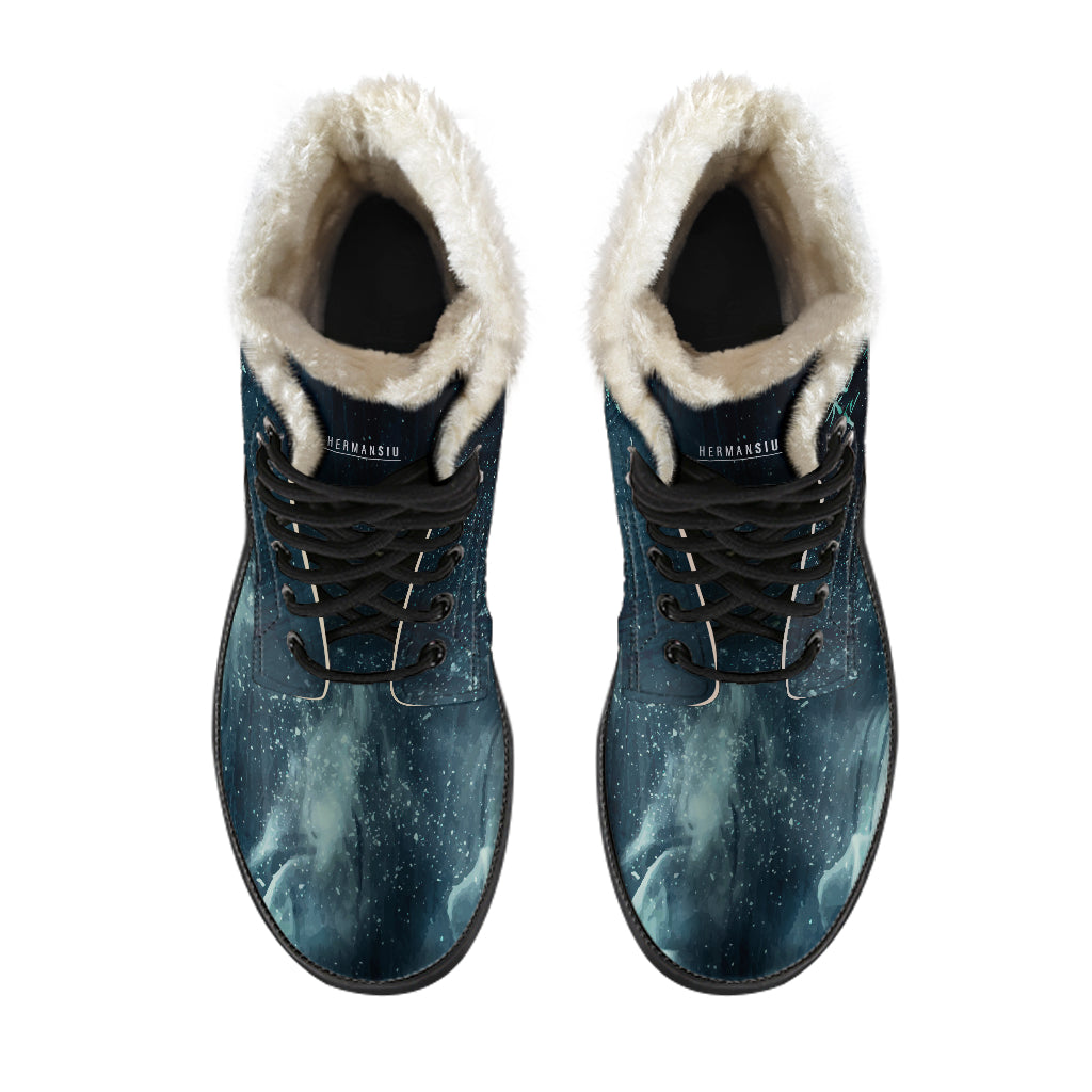 PEACE FAUX FUR BOOTS