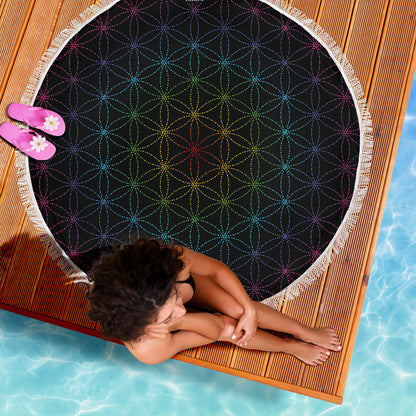 FLOWER OF LIFE MEDITATION / BEACH MAT