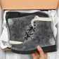 GREY MANDALA FAUX FUR BOOTS