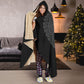 I LOVE YOU HOODED BLANKET BLACK