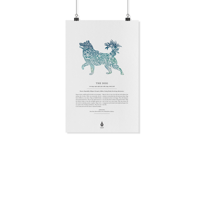 Dog Zodiac Poster 11" x17"