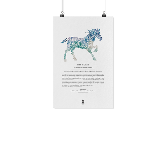 Horse Zodiac Poster 11" x17"