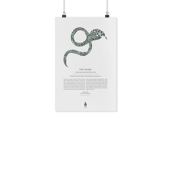 Snake Zodiac Poster 11" x17"