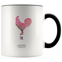 Rooster Zodiac Accent Mug