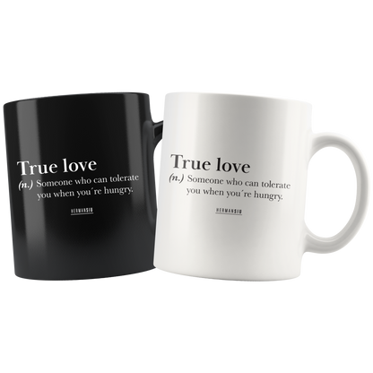 TRUE LOVE MUGS BLACK & WHITE