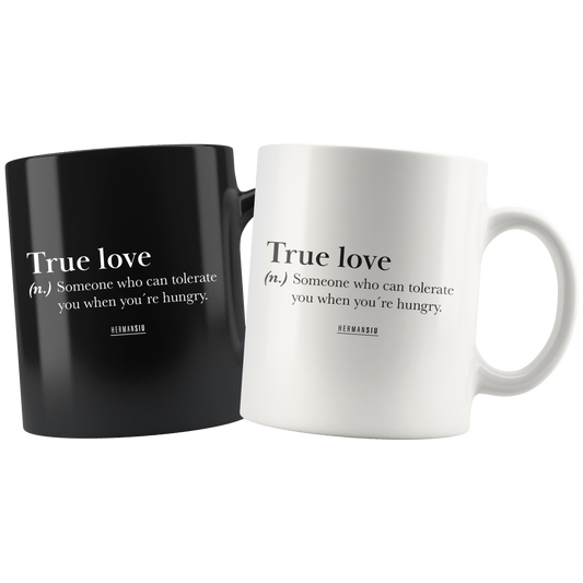 TRUE LOVE MUGS BLACK & WHITE