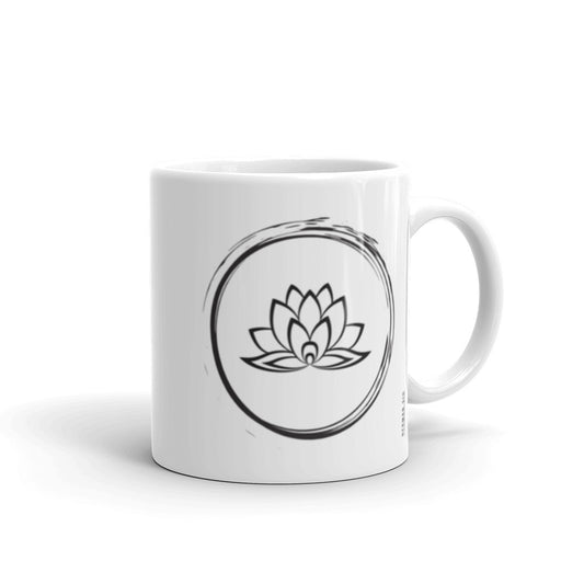 White glossy mug