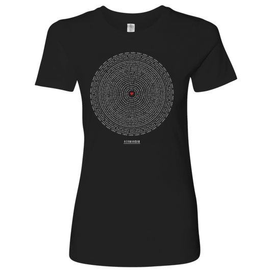 LOVE SHIRT WOMAN BLACK