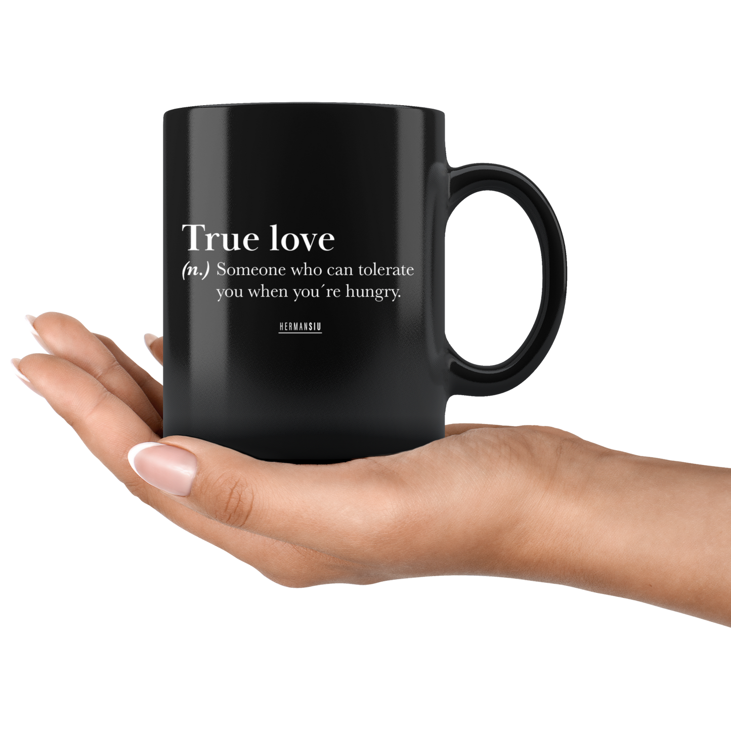 TRUE LOVE MUGS BLACK & WHITE